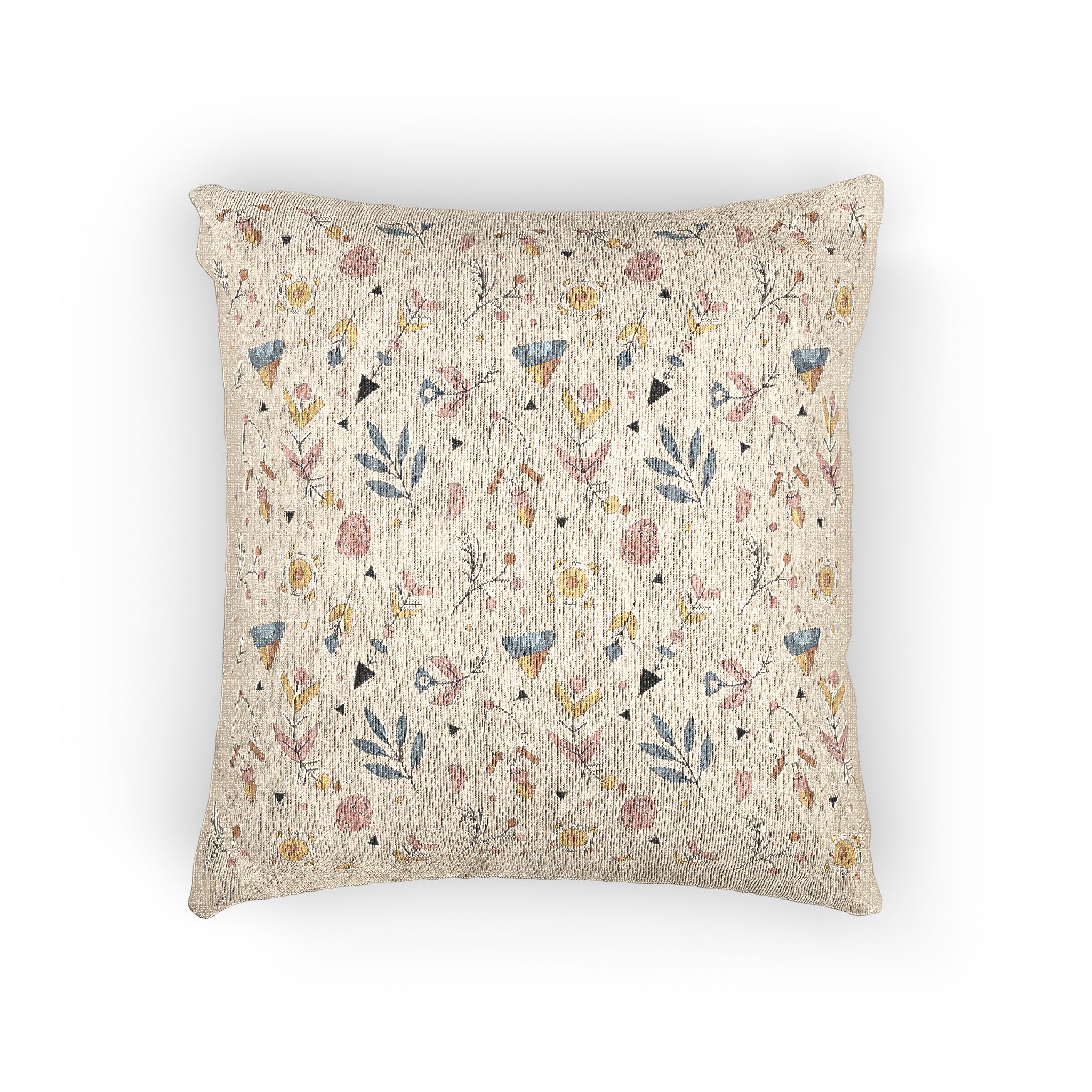 Boho Pattern Design Woven Pillow