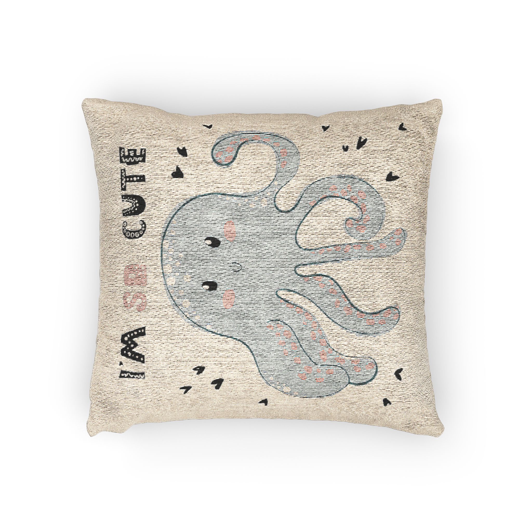 Iam So Cute Woven Pillow - Image 2