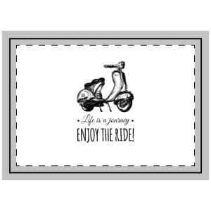 Life Is A Journey Enjoy the Ride 2 Throw Pillow