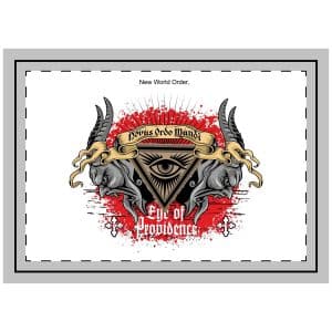 Skull Masonic Sign With Eye Grunge Vintage Design T Shirts (1) Throw Pillow
