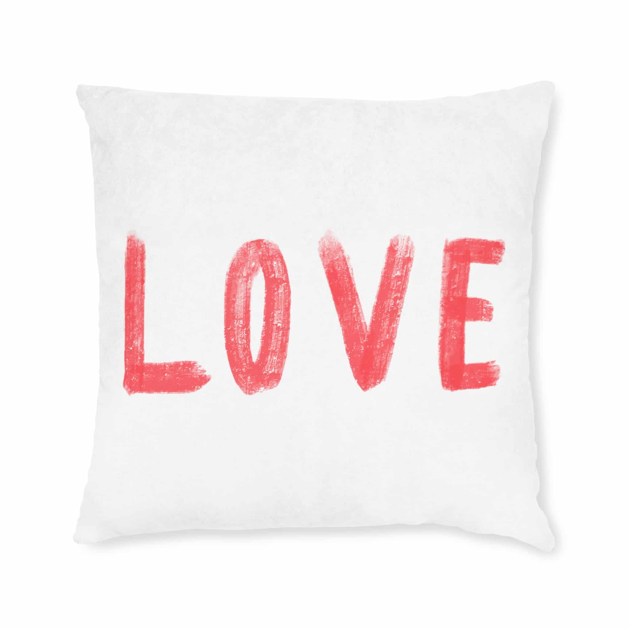 Love 5 Square Pillow Pink Back - Image 9