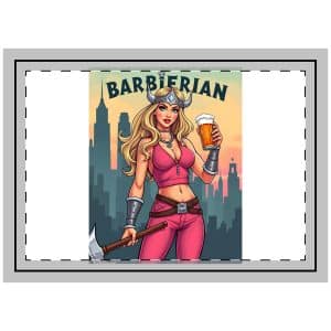 Barbierian (2) Throw Pillow