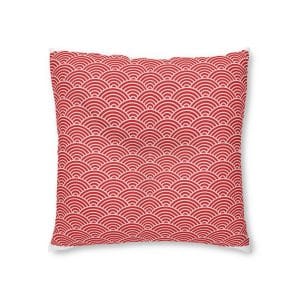 Japanese Wave Seamless Pattern Background Tufted Floor Pillow Square