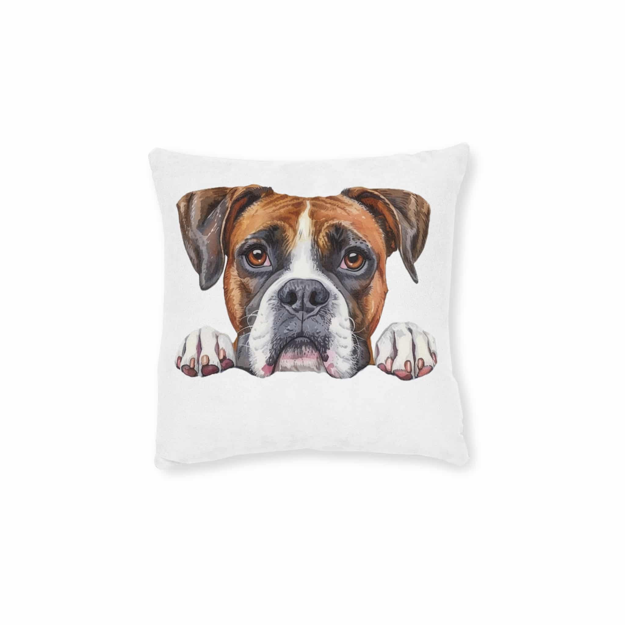 Dogs 27 Square Pillow Pink Back