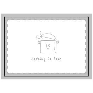 Cooking Is Love Throw Pillow