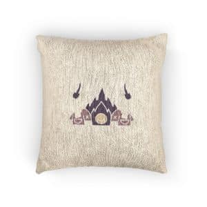 Cool Skulls Holding Wrench With Fire Illustration T Shirt Sticker Apparel Merchandise Woven Pillow