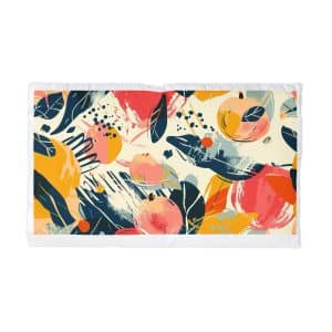 Abstract Pattern Inspired By Bowl Fruit Wallpaper Microfiber Pillowcase