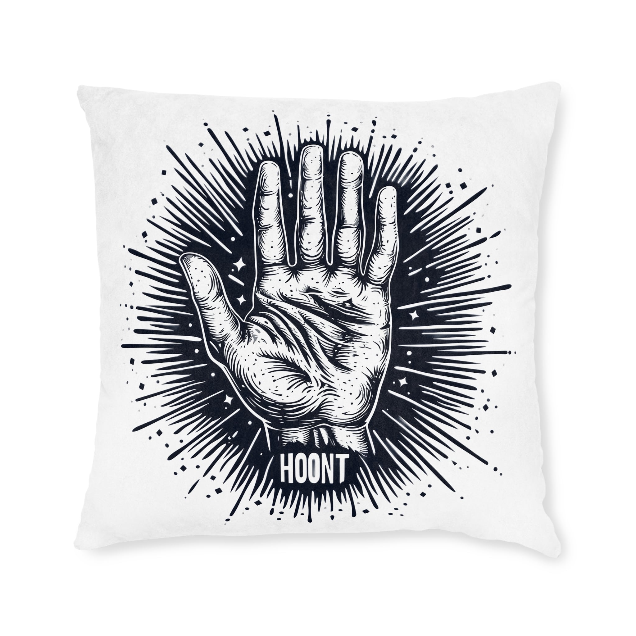 Hoont Square Pillow Pink Back - Image 9