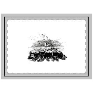 Money Is Religion Vintage Drawing Throw Pillow