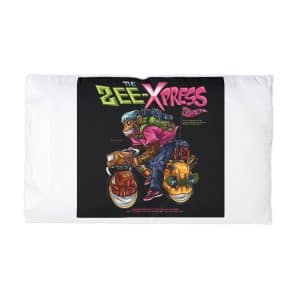 Cycling Chimpz 2 With Text Illustration Microfiber Pillowcase