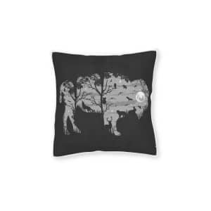 Buffalo Square Pillow Pink Back