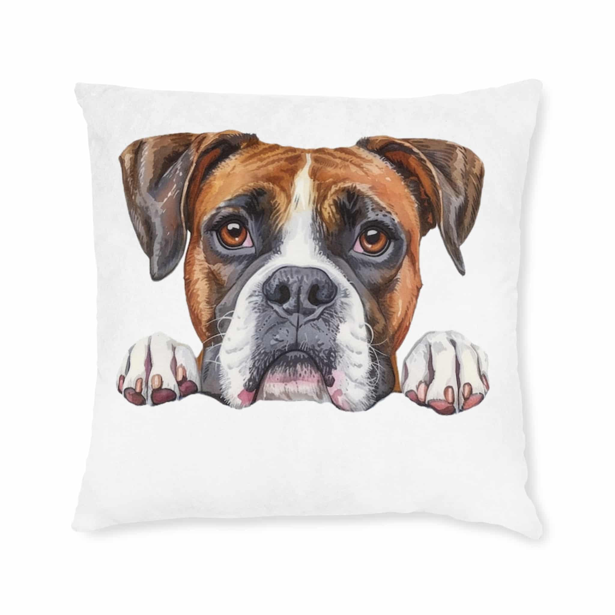 Dogs 27 Square Pillow Pink Back - Image 9