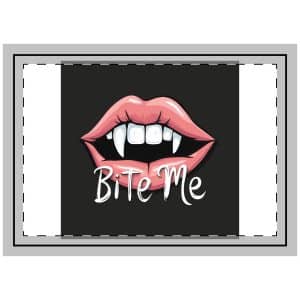 Bite Me Throw Pillow