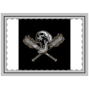 Grunge Skull 3200 2 Throw Pillow
