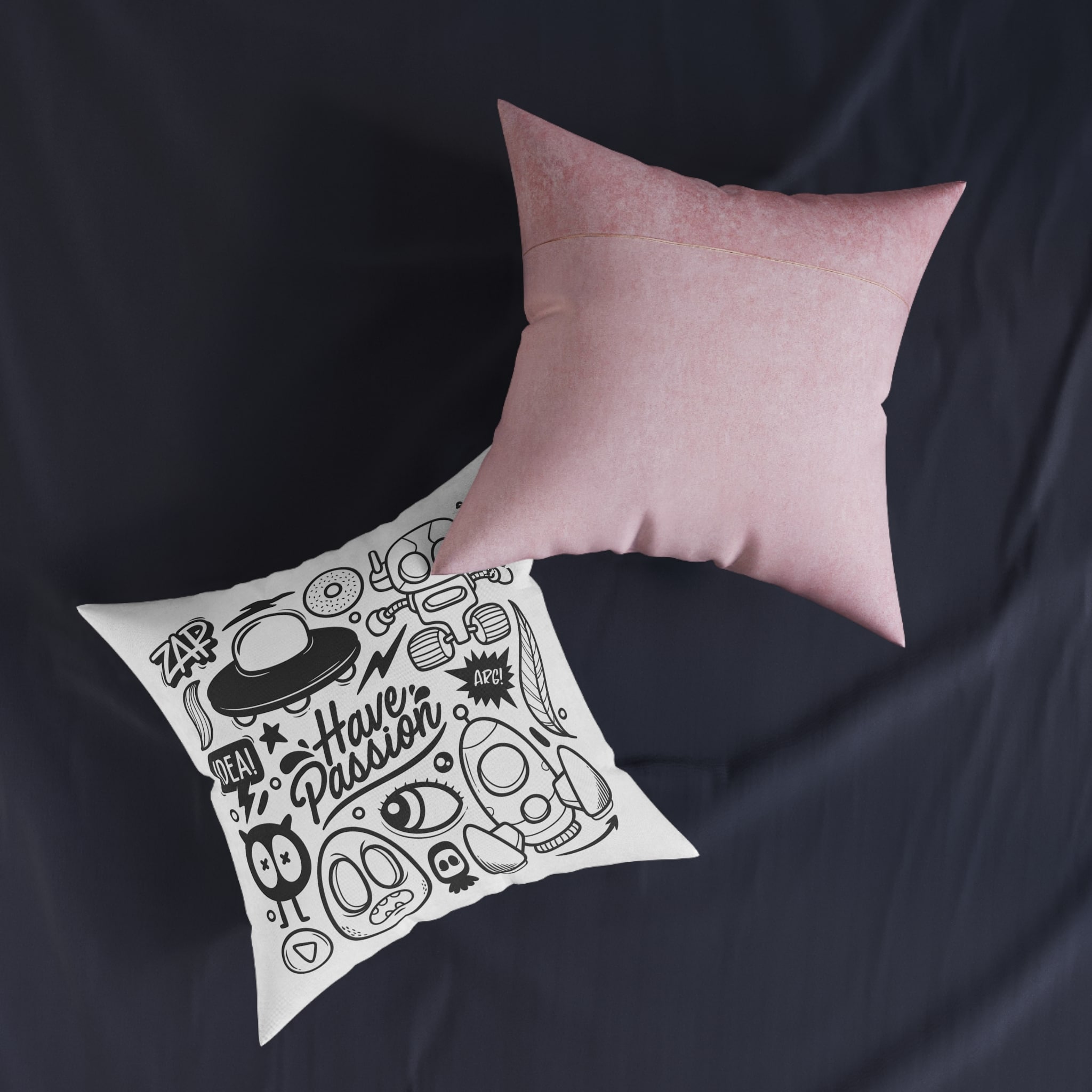 Original Design 748EEA Square Pillow Pink Back - Image 11