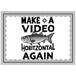 Make A Video Horizontal Again Throw Pillow