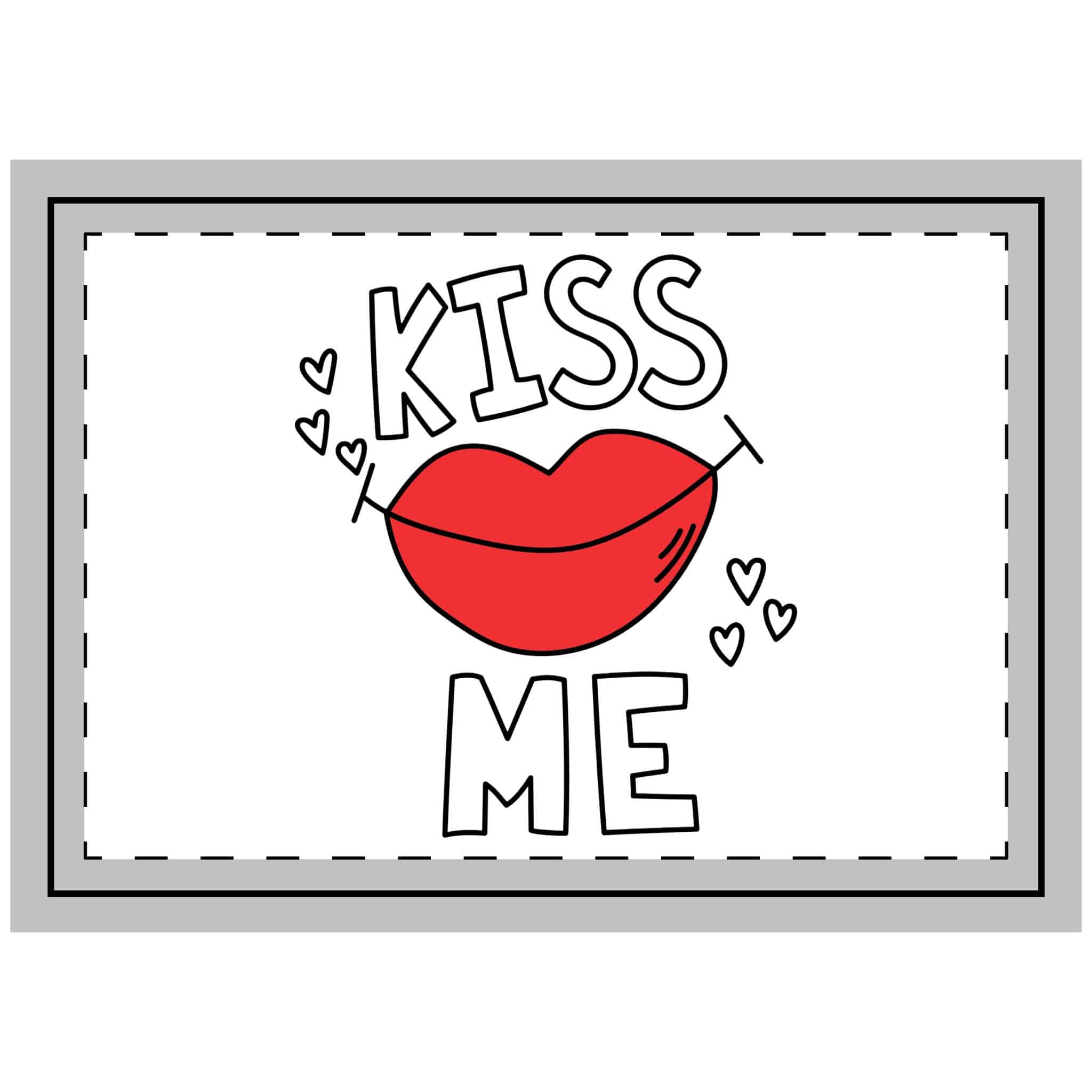 Kiss Me 2 Throw Pillow