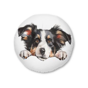 Dogs 6 Tufted Floor Pillow Round