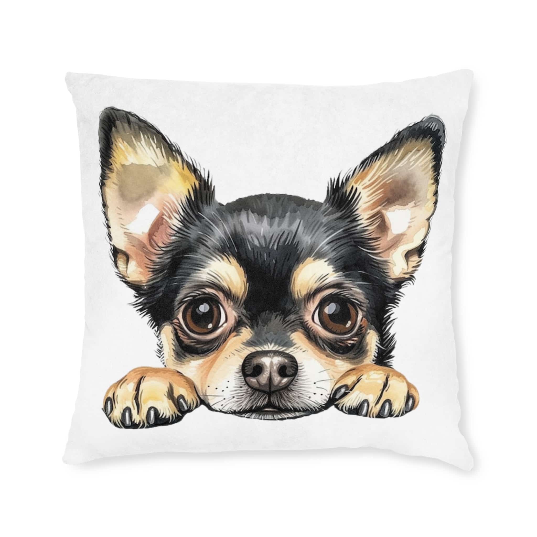 Dogs 30 Square Pillow Pink Back - Image 9