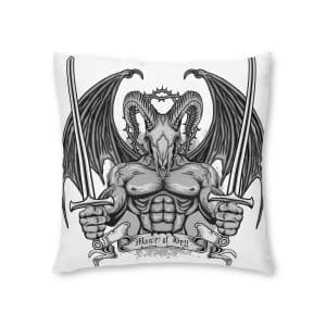 Gothic Sign With Skull Grunge Vintage Design T Shirts (2) Tufted Floor Pillow Square