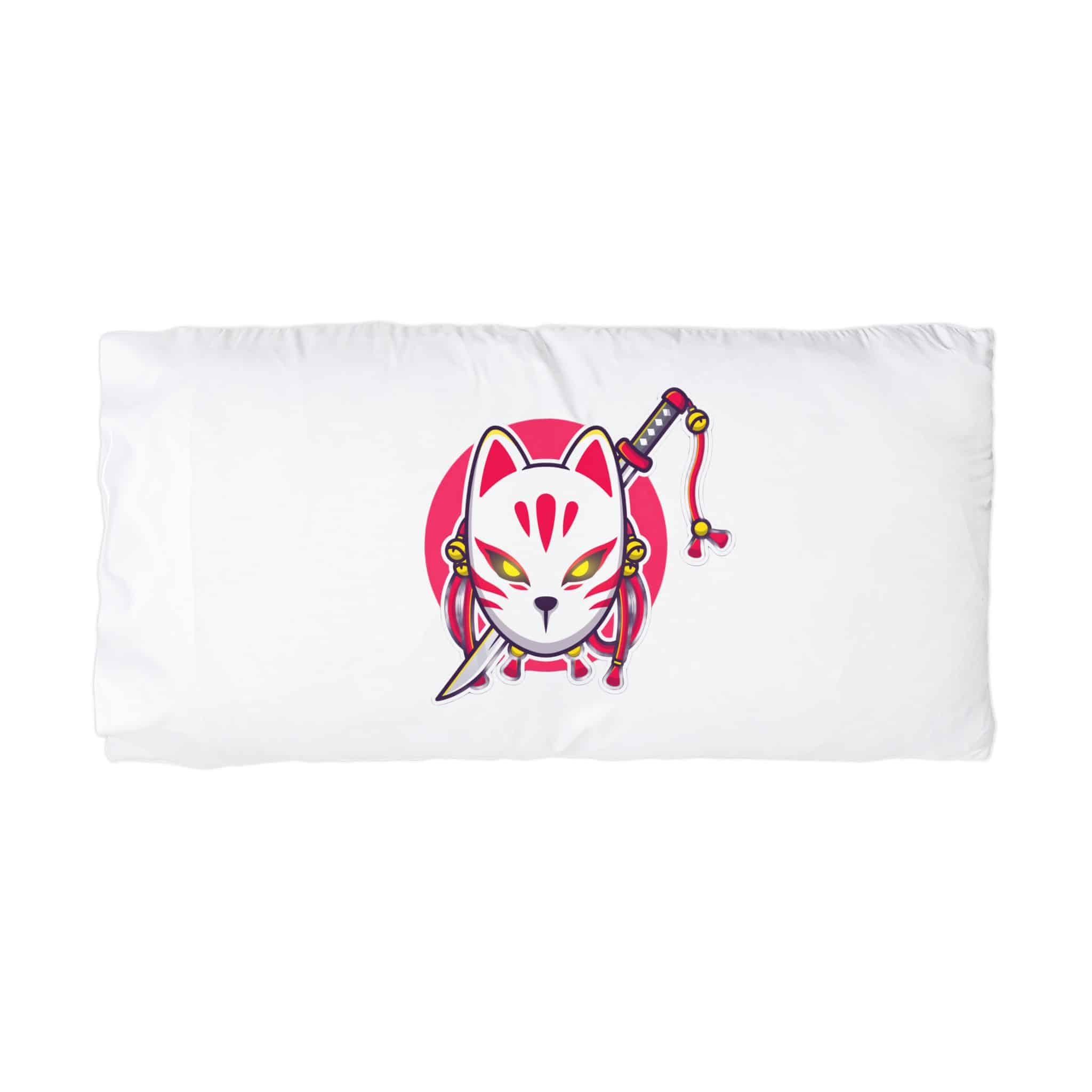 Kitsune Mask Copia 2 Microfiber Pillowcase - Image 3