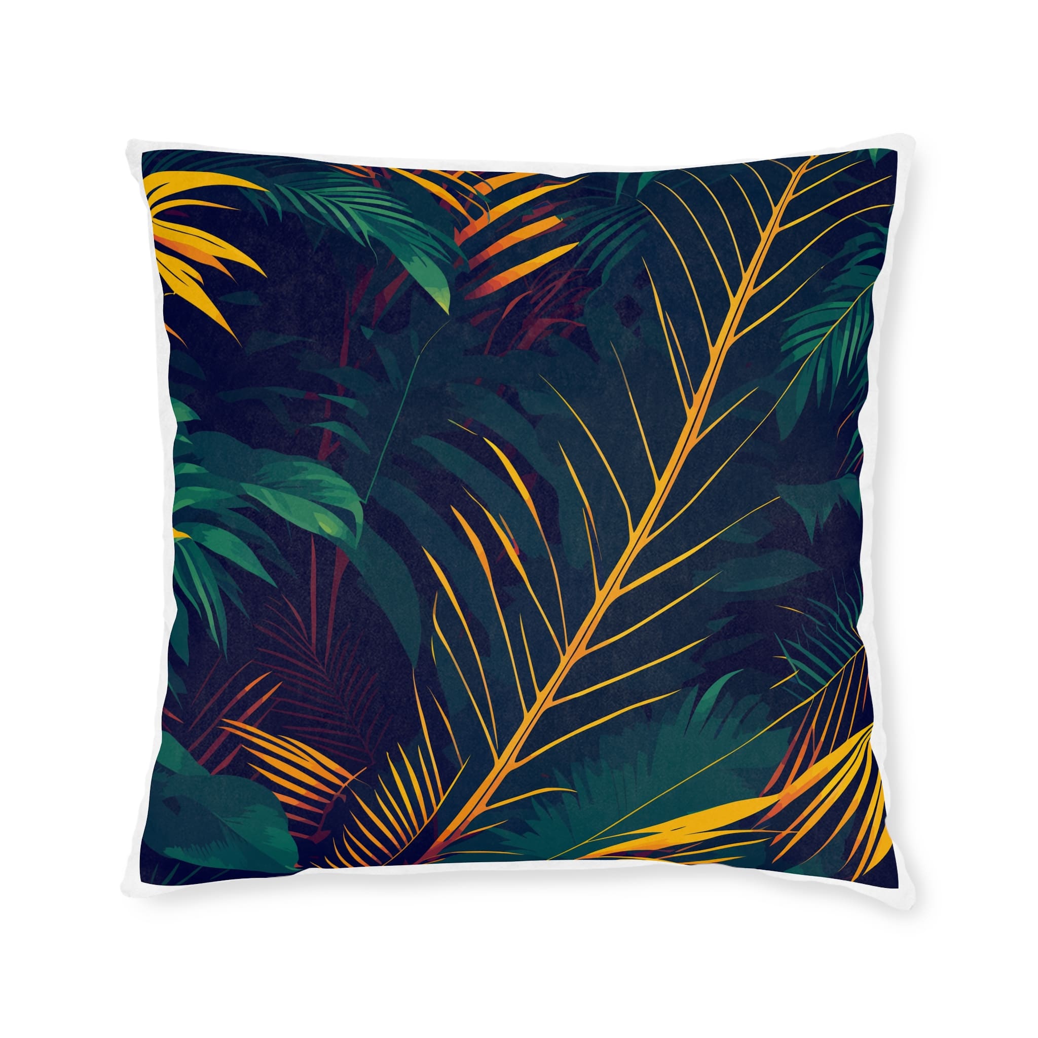 Pattern Sameless Jungle V1 Square Pillow Pink Back - Image 9