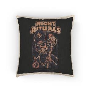 Night Rituals 1 Woven Pillow