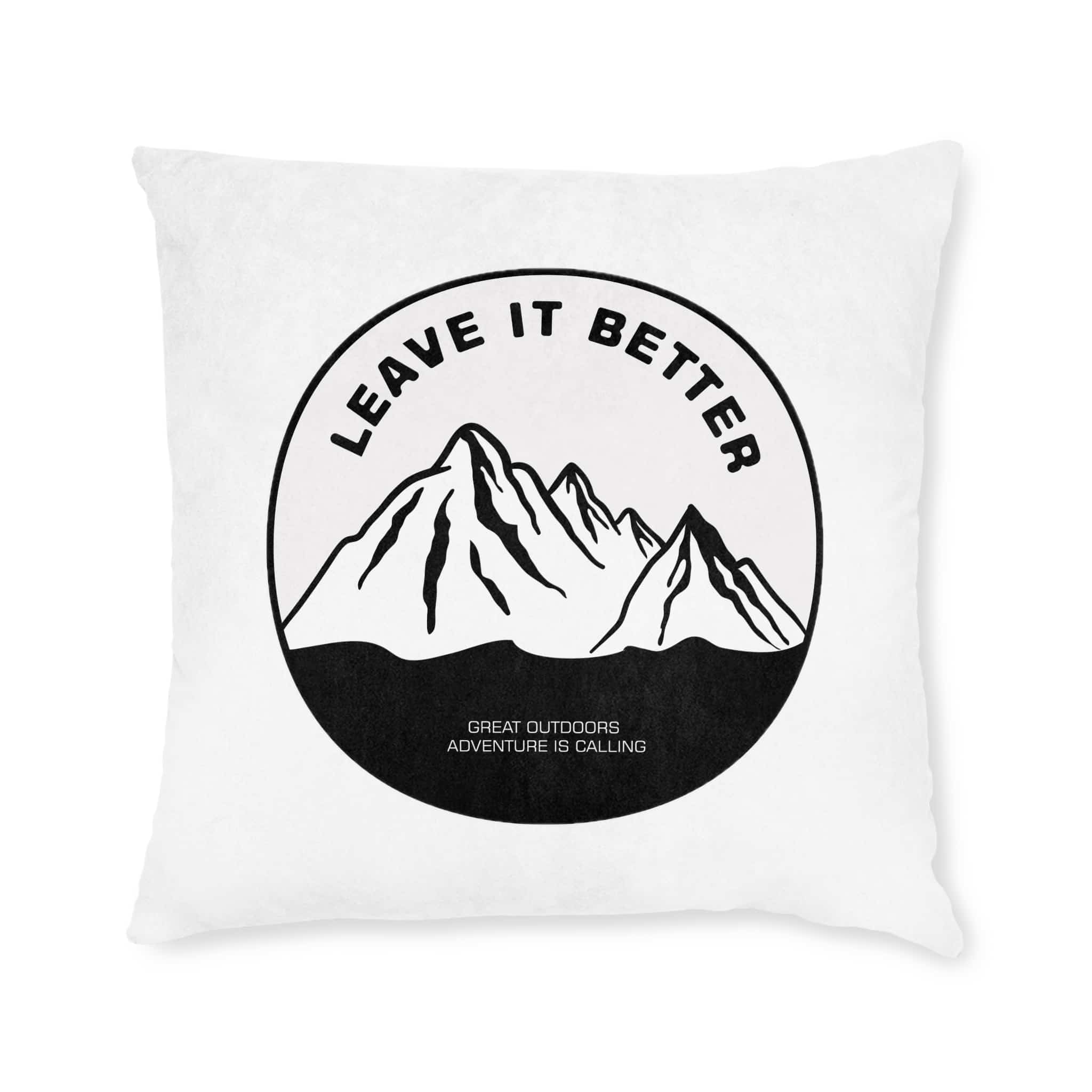 Leave It Better Square Pillow Pink Back - Image 9