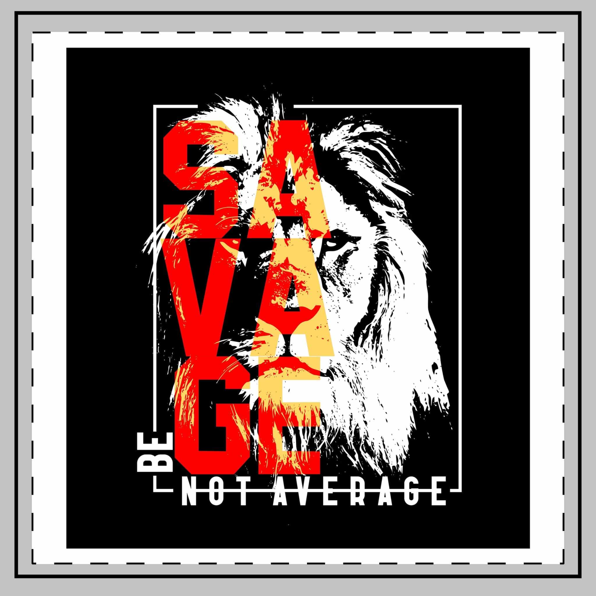 Be Savage Not Average Copia 2 Throw Pillow - Image 2